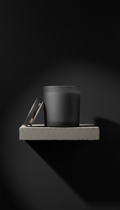Monochrome Candle With Bergamot