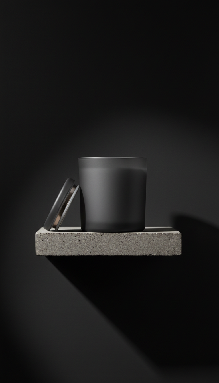 Monochrome Candle With Bergamot